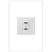 Legrand Canada - Ultra-Fast Plus Power Delivery USB Type-C/C Outlet Module - White- Union Lighting Luminaires Decor