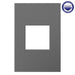 Legrand Canada - One-Gang Screwless Wall Plate with Microban - Adorne - Magnesium- Union Lighting Luminaires Decor