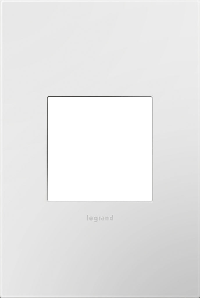 Legrand Canada - One-Gang Screwless Wall Plate with Microban - Adorne - Gloss White- Union Lighting Luminaires Decor