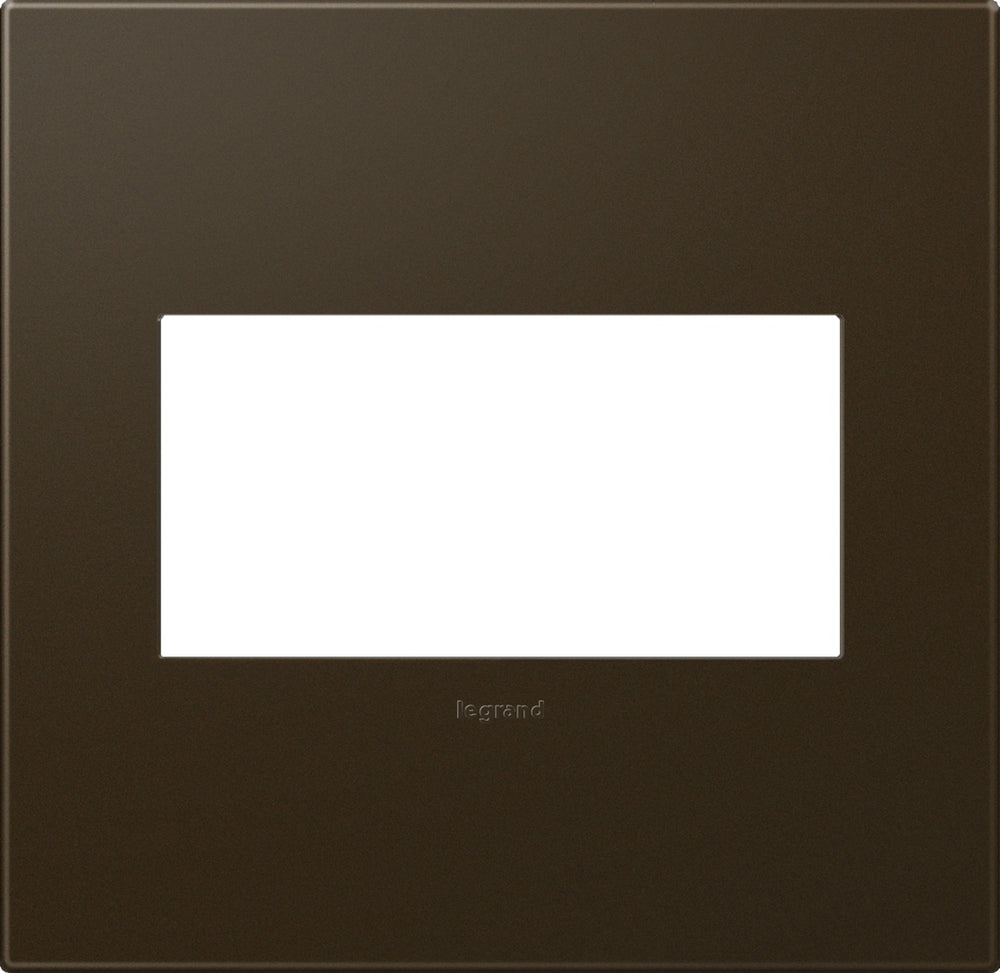 Legrand Canada - Two-Gang Screwless Wall Plate - Adorne - Bronze- Union Lighting Luminaires Decor