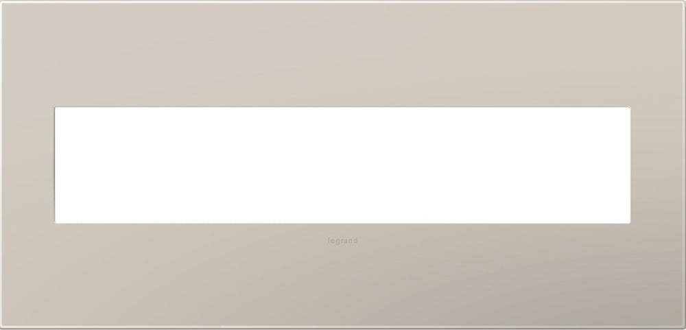 Legrand Canada - Five-Gang Screwless Wall Plate - Adorne - Greige- Union Lighting Luminaires Decor