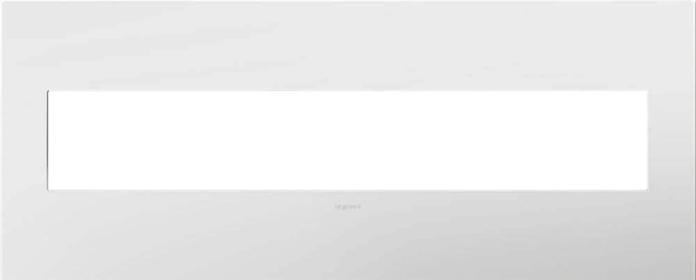 Legrand Canada - Six-Gang Screwless Wall Plate with Microban - Adorne - Powder White- Union Lighting Luminaires Decor