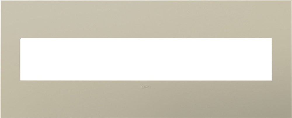 Legrand Canada - Six-Gang Screwless Wall Plate - Adorne - Titanium- Union Lighting Luminaires Decor