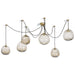 Regina Andrew Canada - Six Light Chandelier - Molten - Natural Brass- Union Lighting Luminaires Decor