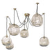 Regina Andrew Canada - Six Light Chandelier - Molten - Natural Brass- Union Lighting Luminaires Decor