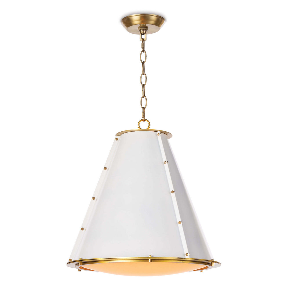 Regina Andrew Canada - One Light Chandelier - French - White- Union Lighting Luminaires Decor