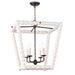 Regina Andrew Canada - Four Light Chandelier - Perennial - White- Union Lighting Luminaires Decor