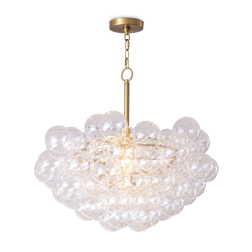 Regina Andrew Canada - One Light Chandelier - Bubbles - Natural Brass- Union Lighting Luminaires Decor