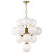 Regina Andrew Canada - 13 Light Chandelier - La Dame - Natural Brass- Union Lighting Luminaires Decor