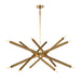 Regina Andrew Canada - 12 Light Chandelier - Viper - Natural Brass- Union Lighting Luminaires Decor