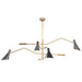 Regina Andrew Canada - Four Light Chandelier - Spyder - Blackened Brass- Union Lighting Luminaires Decor