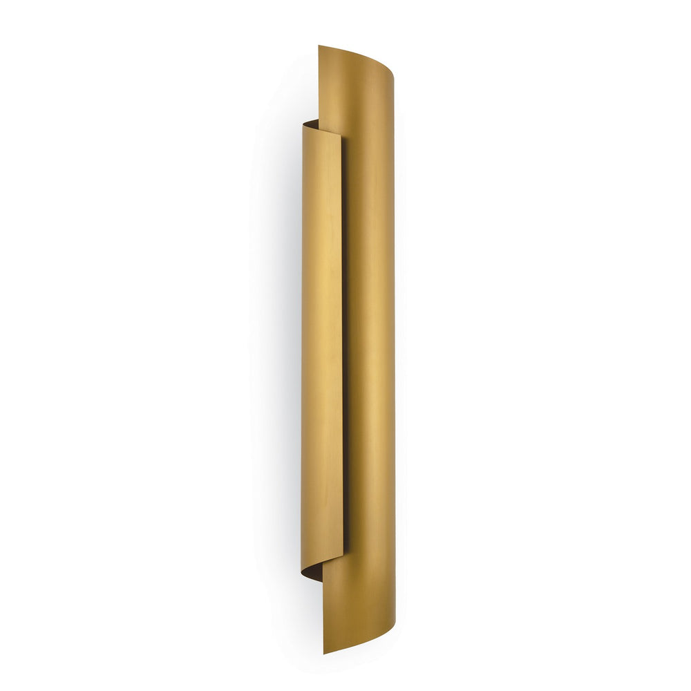 Regina Andrew Canada - Two Light Wall Sconce - Flute - Natural Brass- Union Lighting Luminaires Decor