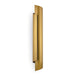 Regina Andrew Canada - Two Light Wall Sconce - Flute - Natural Brass- Union Lighting Luminaires Decor