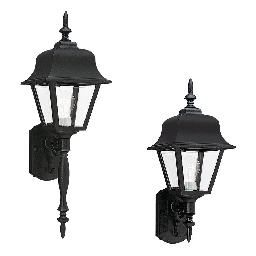 Generation Lighting Canada. - One Light Outdoor Wall Lantern - Polycarbonate Outdoor - Black- Union Lighting Luminaires Decor