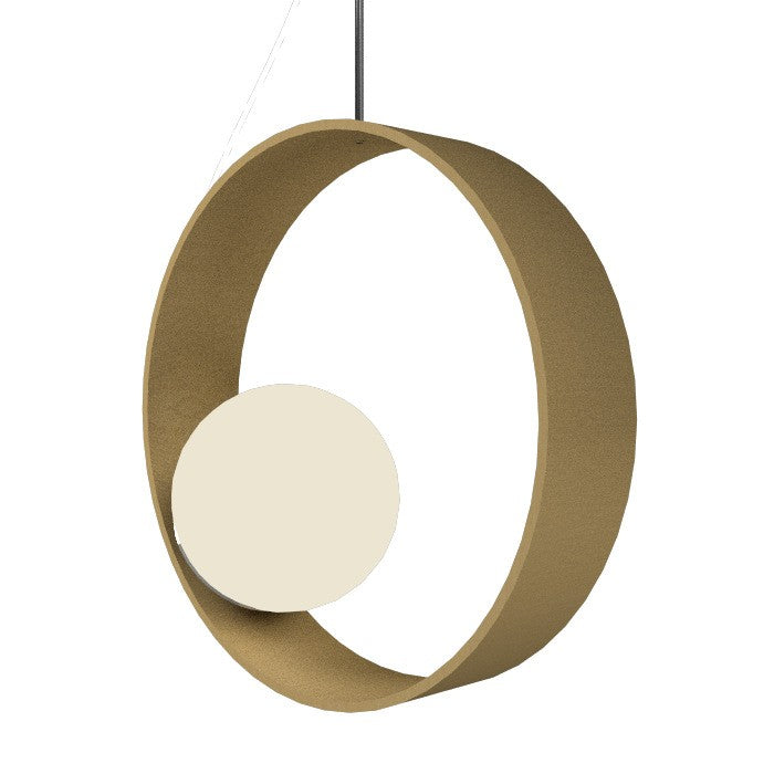Accord Lighting - One Light Pendant - Sfera - Organic Gold- Union Lighting Luminaires Decor