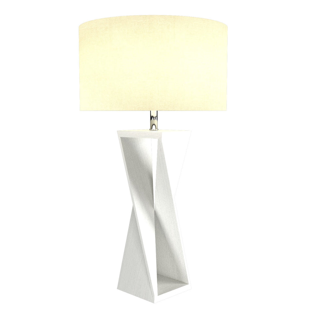Accord Lighting - One Light Table Lamp - Spin - Organic White- Union Lighting Luminaires Decor
