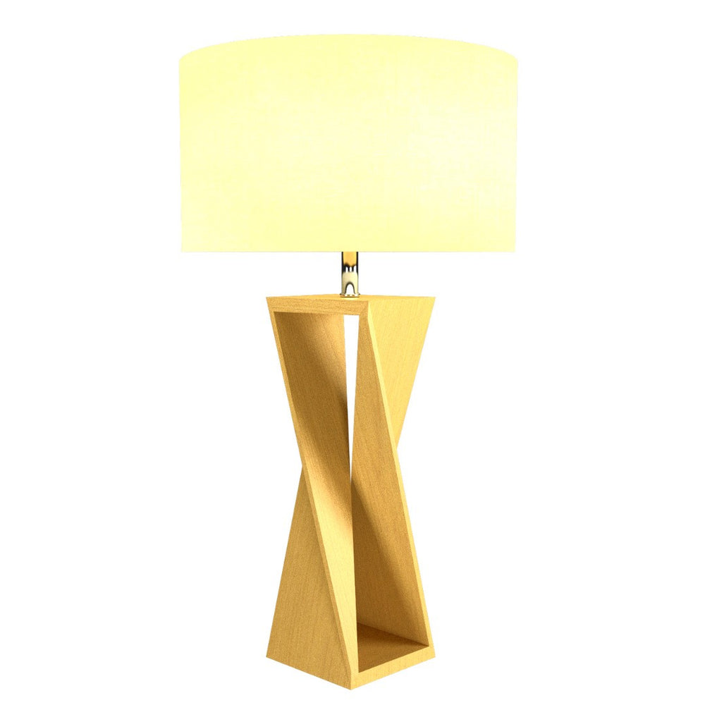 Accord Lighting - One Light Table Lamp - Spin - Organic Gold- Union Lighting Luminaires Decor