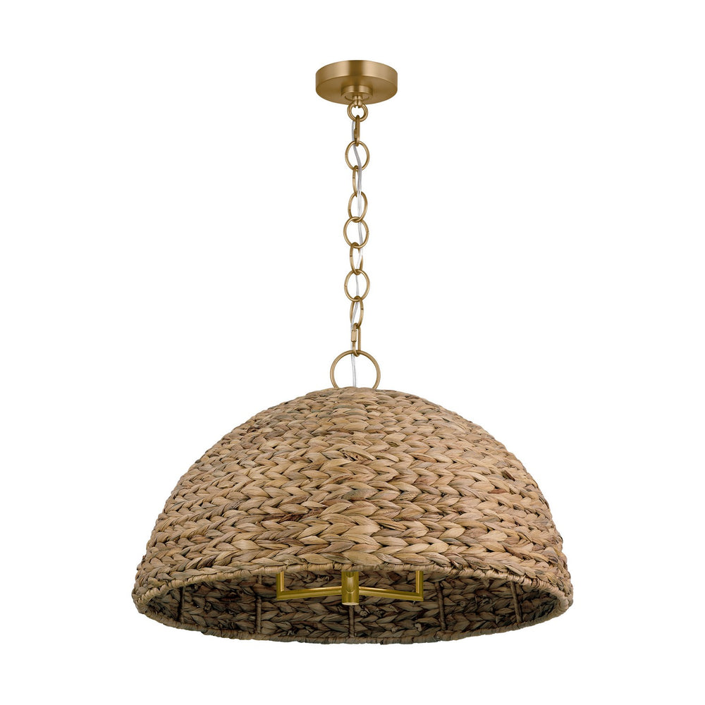 Visual Comfort Studio Canada - Three Light Pendant - Cay - Burnished Brass- Union Lighting Luminaires Decor