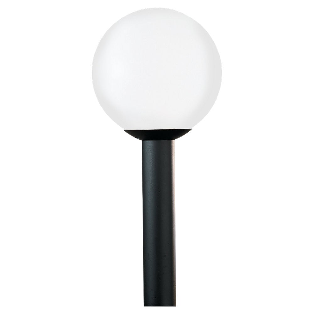 Generation Lighting Canada - One Light Outdoor Post Lantern - Outdoor Globe - White Plastic- Union Lighting Luminaires Decor