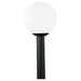 Generation Lighting Canada - One Light Outdoor Post Lantern - Outdoor Globe - White Plastic- Union Lighting Luminaires Decor