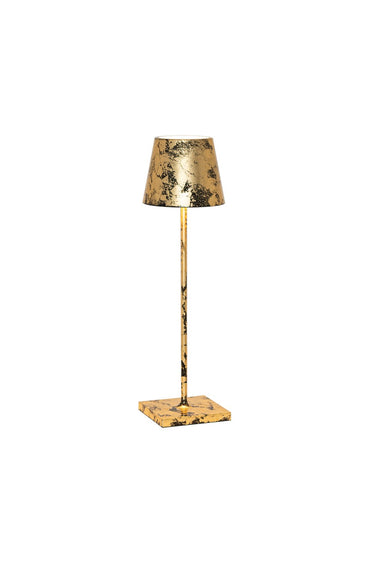 Zafferano - LED Table Lamp - Poldina - Gold and Black- Union Lighting Luminaires Decor