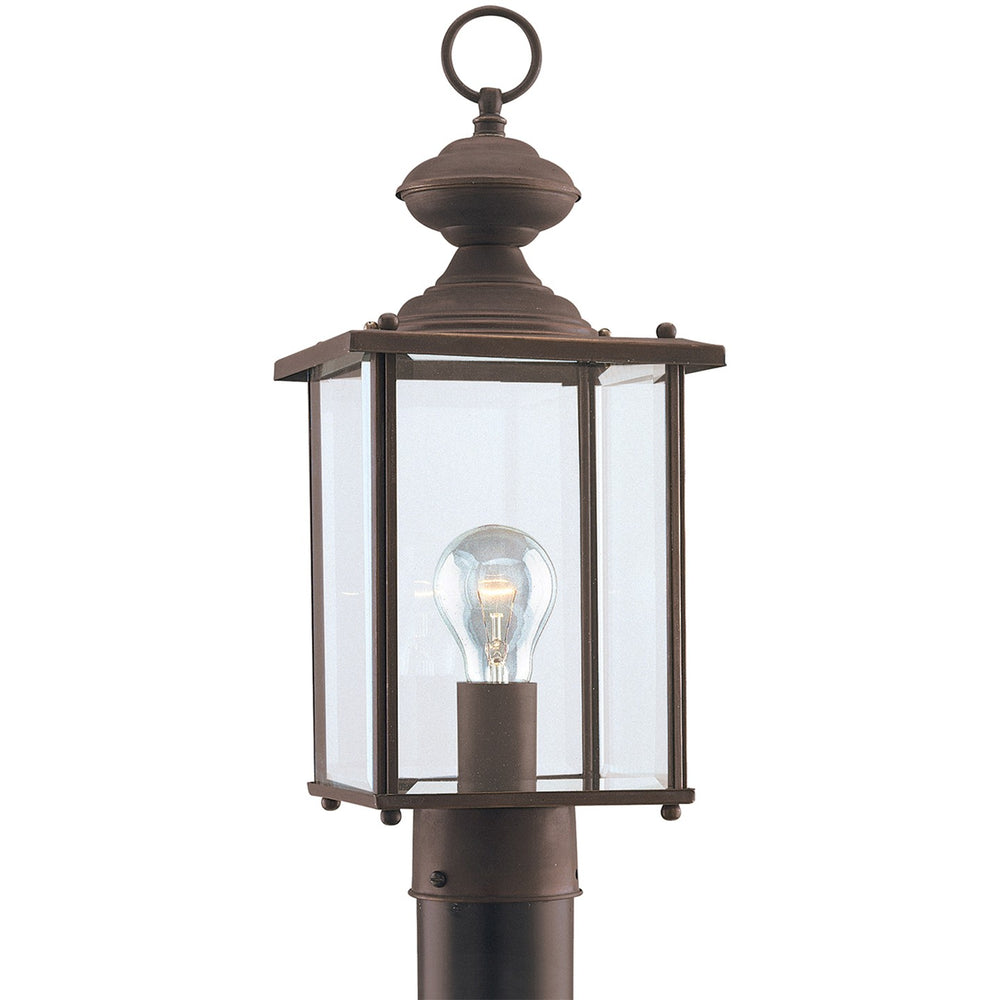 Generation Lighting Canada - One Light Outdoor Post Lantern - Jamestowne - Antique Bronze- Union Lighting Luminaires Decor