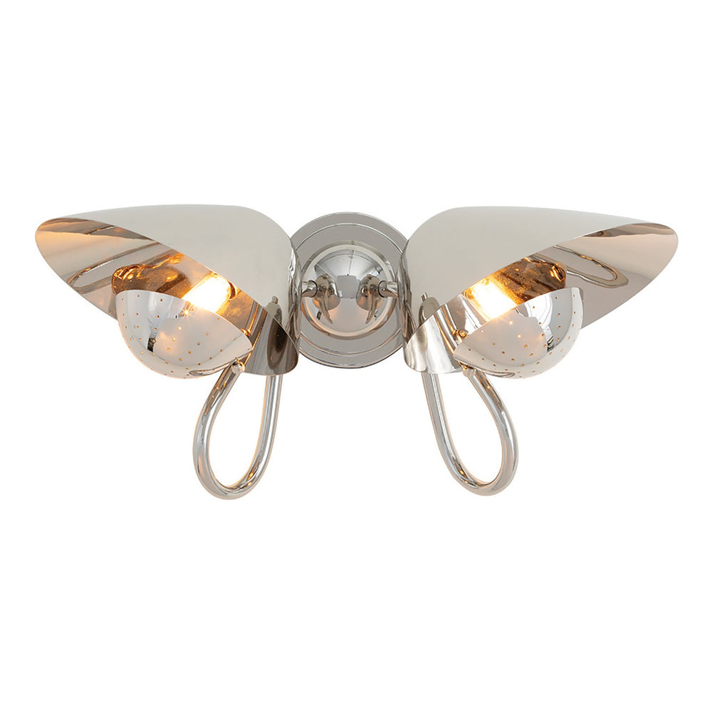 Regina Andrew Canada - Two Light Wall Sconce - Keaton - Polished Nickel- Union Lighting Luminaires Decor