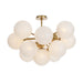 Regina Andrew Canada - 13 Light Flush Mount - Shine - Natural Brass- Union Lighting Luminaires Decor