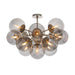 Regina Andrew Canada - 13 Light Flush Mount - Shine - Polished Nickel- Union Lighting Luminaires Decor