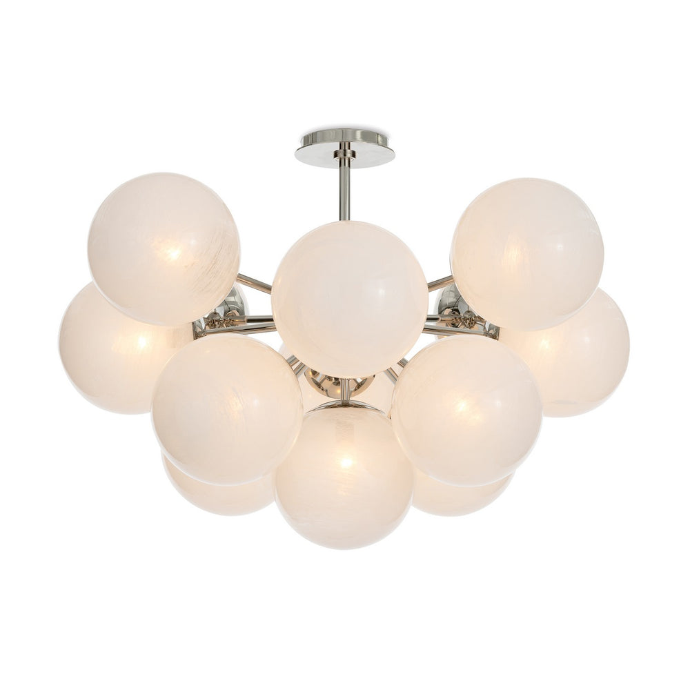 Regina Andrew Canada - 13 Light Flush Mount - Shine - Polished Nickel- Union Lighting Luminaires Decor