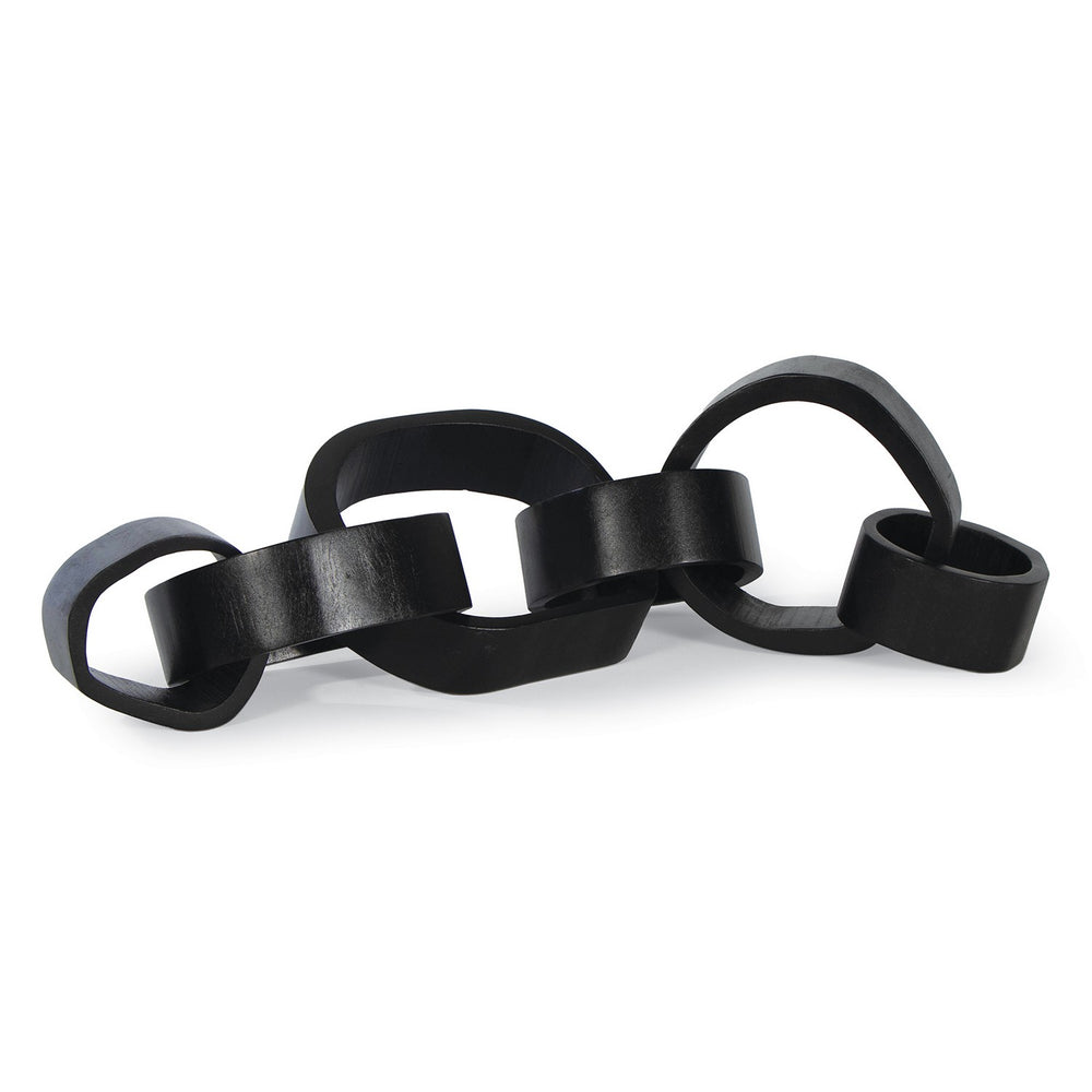 Regina Andrew Canada - Centerpiece - Wooden Links - Black- Union Lighting Luminaires Decor