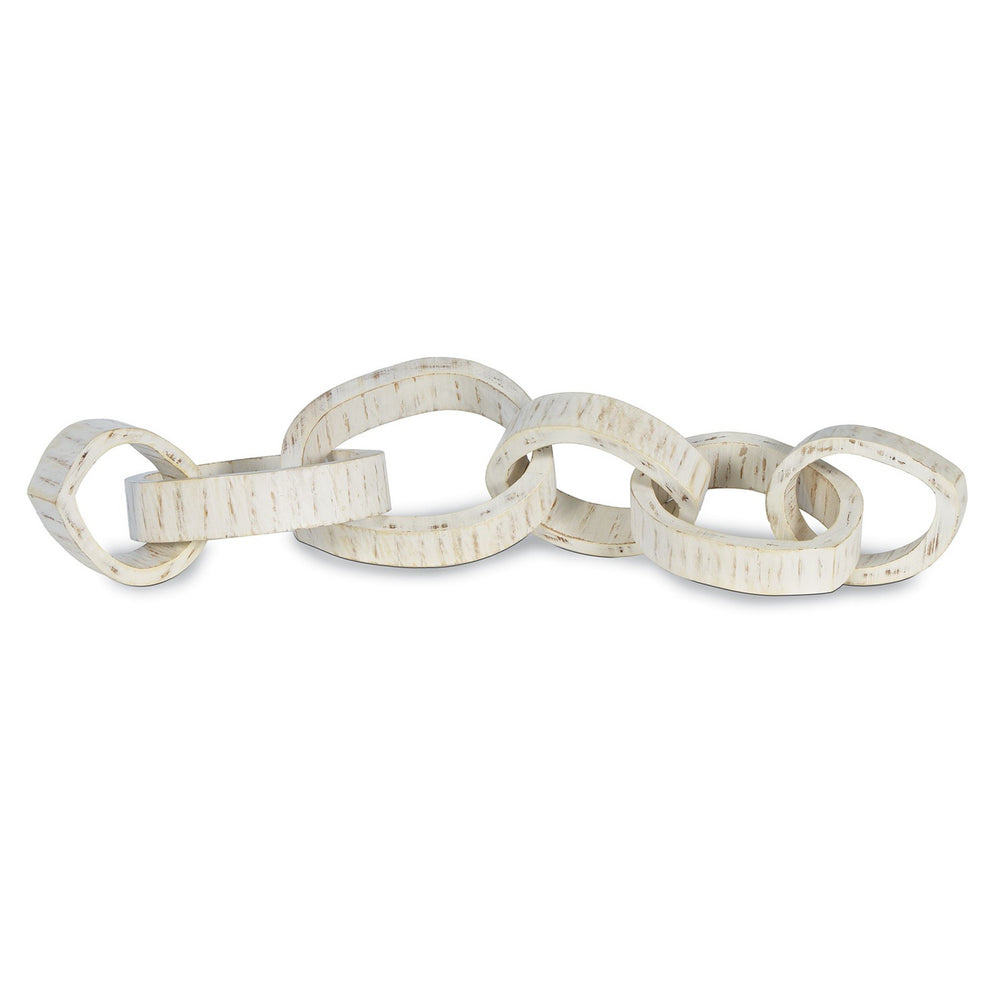 Regina Andrew Canada - Centerpiece - Wooden Links - White- Union Lighting Luminaires Decor