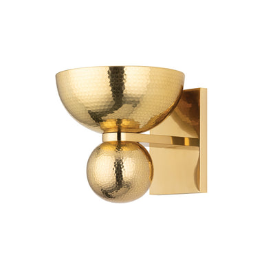 Corbett Lighting Canada - One Light Wall Sconce - Catania - Vintage Brass- Union Lighting Luminaires Decor