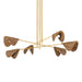 Troy Lighting Canada - Six Light Chandelier - Barnaby - Vintage Gold Leaf- Union Lighting Luminaires Decor