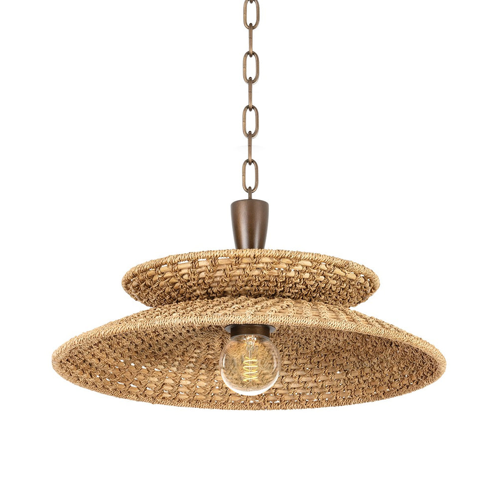 Troy Lighting Canada - One Light Pendant - Landry - Bronze Leaf- Union Lighting Luminaires Decor