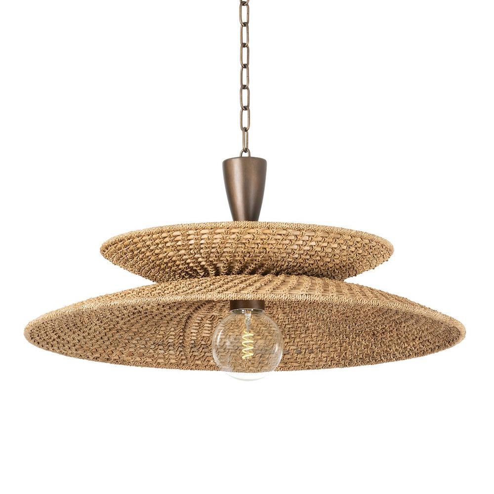 Troy Lighting Canada - One Light Pendant - Landry - Bronze Leaf- Union Lighting Luminaires Decor