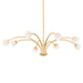 Troy Lighting Canada - Eight Light Chandelier - Orinda - Vintage Gold Leaf- Union Lighting Luminaires Decor