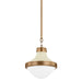 Troy Lighting Canada - One Light Pendant - Maxton - Patina Brass And Soft Sand- Union Lighting Luminaires Decor