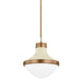 Troy Lighting Canada - One Light Pendant - Maxton - Patina Brass And Soft Sand- Union Lighting Luminaires Decor