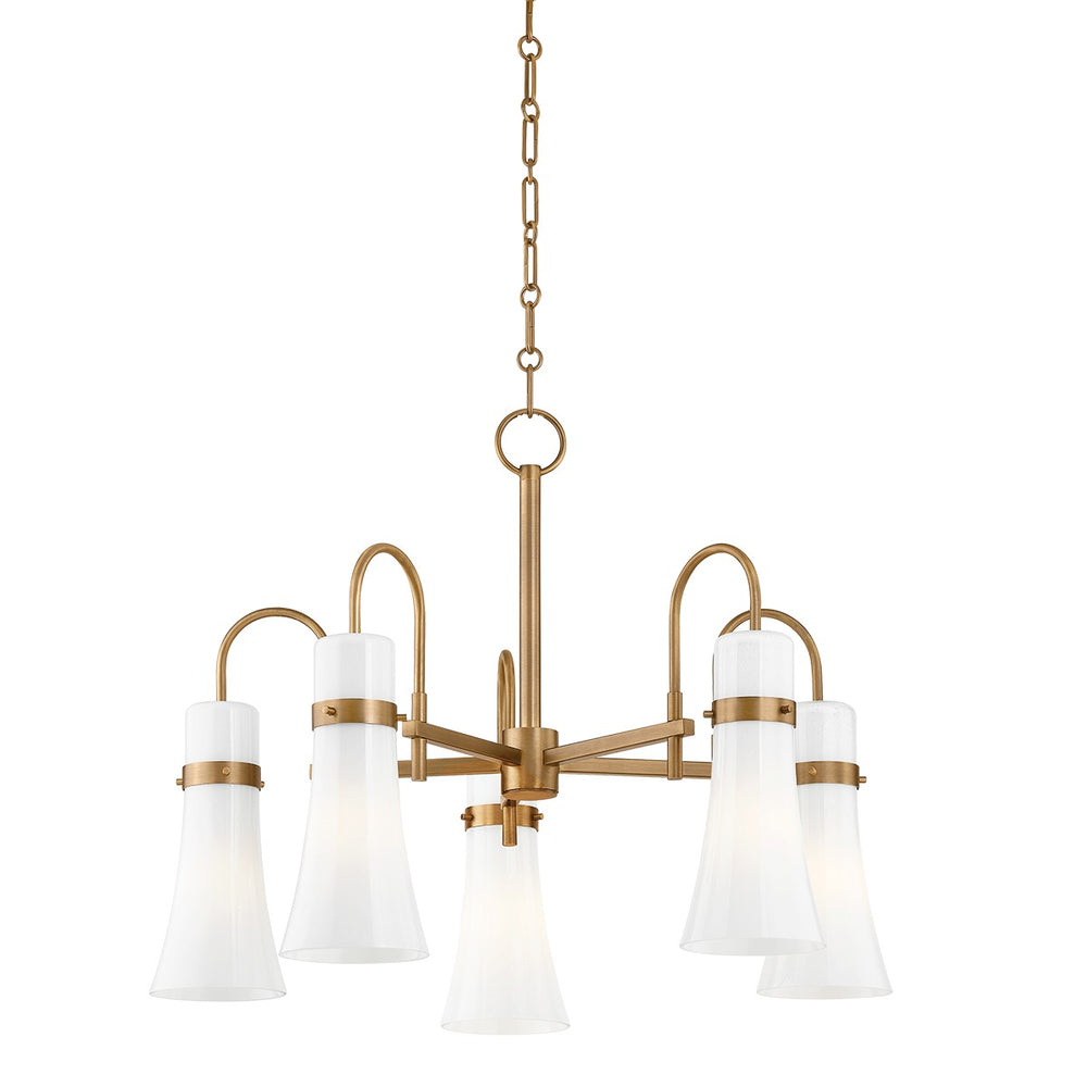 Troy Lighting Canada - Five Light Chandelier - Maple - Patina Brass- Union Lighting Luminaires Decor