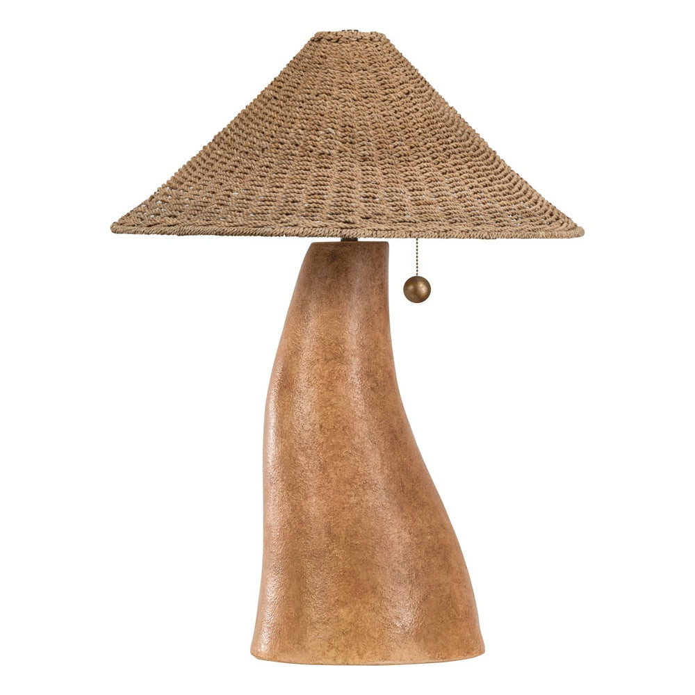 Troy Lighting Canada - One Light Table Lamp - Seyla - Patina Brass/Ceramic Ancient Terracotta- Union Lighting Luminaires Decor