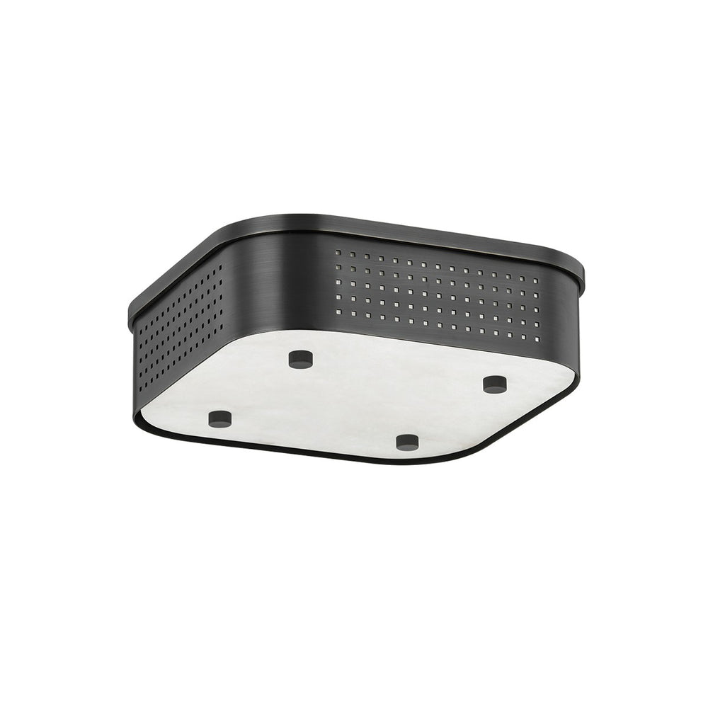 Hudson Valley Canada - LED Flush Mount - Madison Square - Distressed Bronze- Union Lighting Luminaires Decor