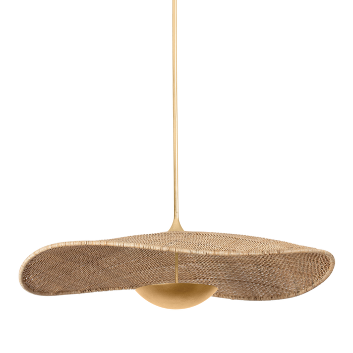 Hudson Valley Canada - LED Pendant - Shiloh - Vintage Gold Leaf- Union Lighting Luminaires Decor