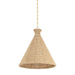 Hudson Valley Canada - One Light Pendant - Tallman - Vintage Gold Leaf- Union Lighting Luminaires Decor