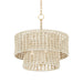 Hudson Valley Canada - Three Light Pendant - Yorkhill - Vintage Gold Leaf- Union Lighting Luminaires Decor