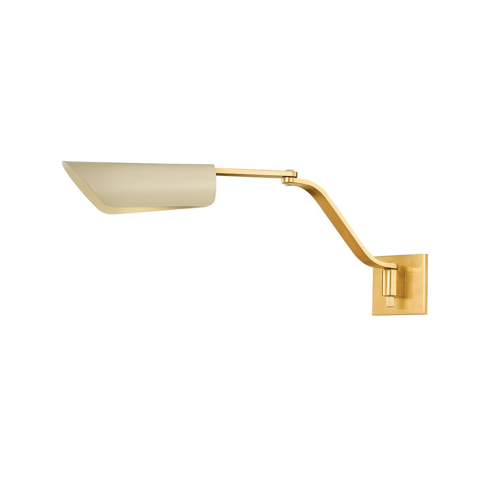 Hudson Valley Canada - One Light Wall Sconce - Douglaston - Aged Brass/ Soft Sand- Union Lighting Luminaires Decor