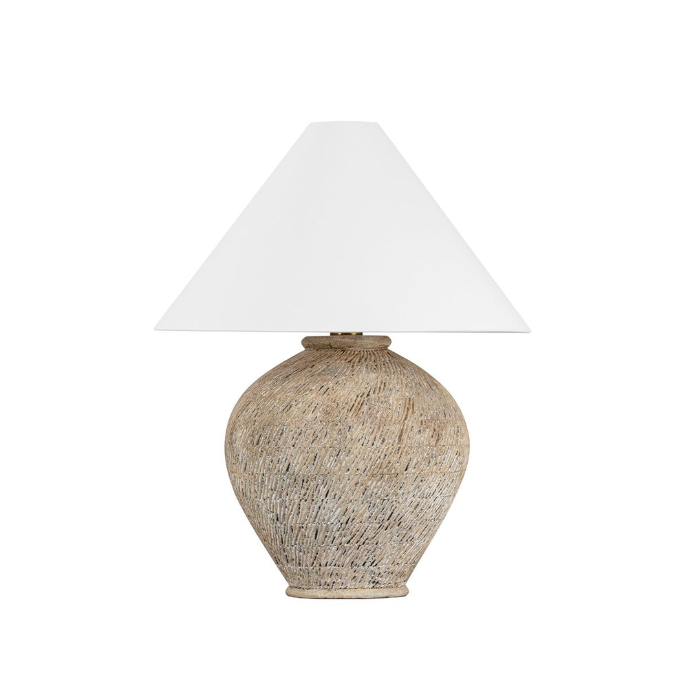 Hudson Valley Canada - One Light Table Lamp - Rumbrook - Aged Brass/Ceramic Ancient Texture- Union Lighting Luminaires Decor