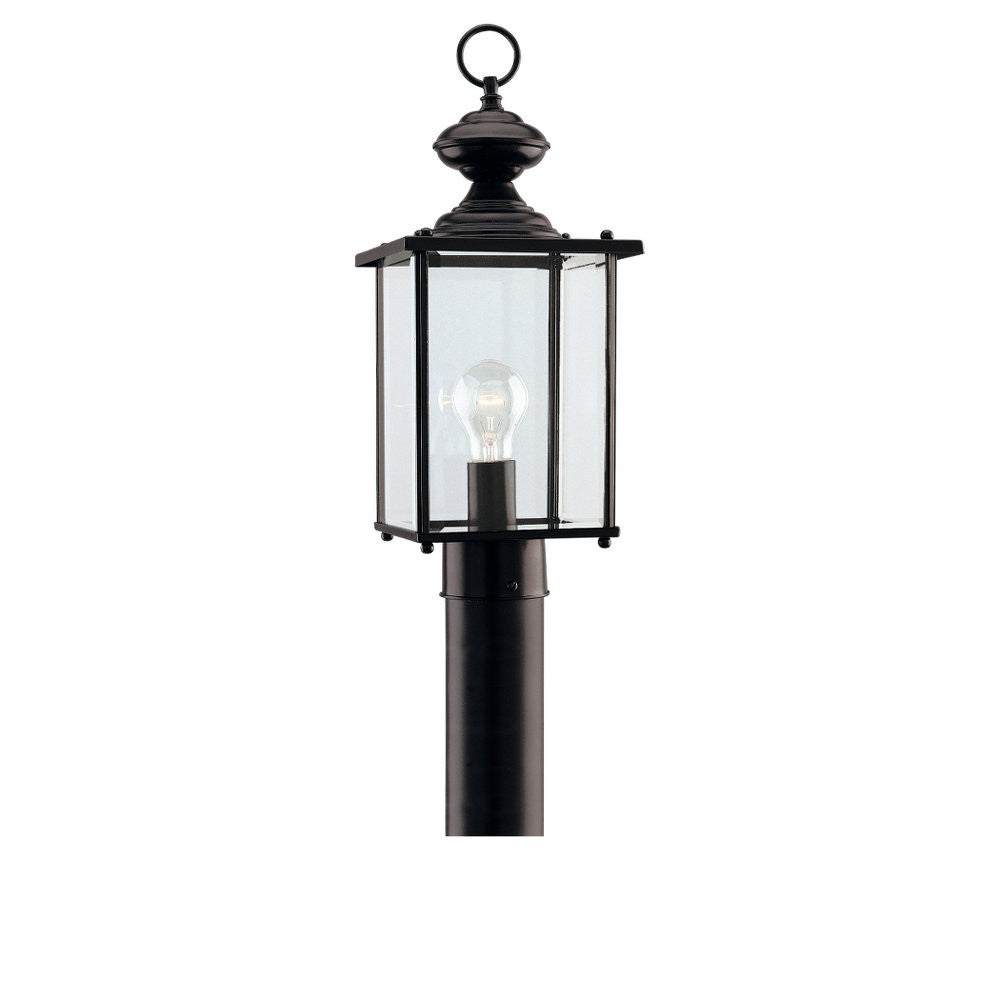 Generation Lighting Canada - One Light Outdoor Post Lantern - Jamestowne - Black- Union Lighting Luminaires Decor