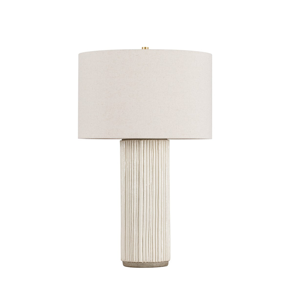 Hudson Valley Canada - One Light Table Lamp - Crestwood - Aged Brass/Ceramic Fluted Ivory- Union Lighting Luminaires Decor