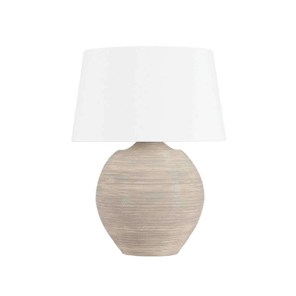 Hudson Valley Canada - One Light Table Lamp - Kitchawan - Aged Brass/Ceramic Artisan Cream- Union Lighting Luminaires Decor